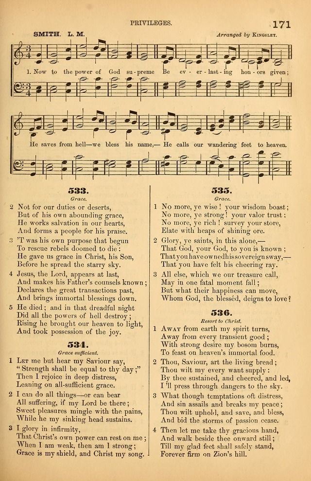 Songs of the Church: or, hymns and tunes for Christian worship page 171