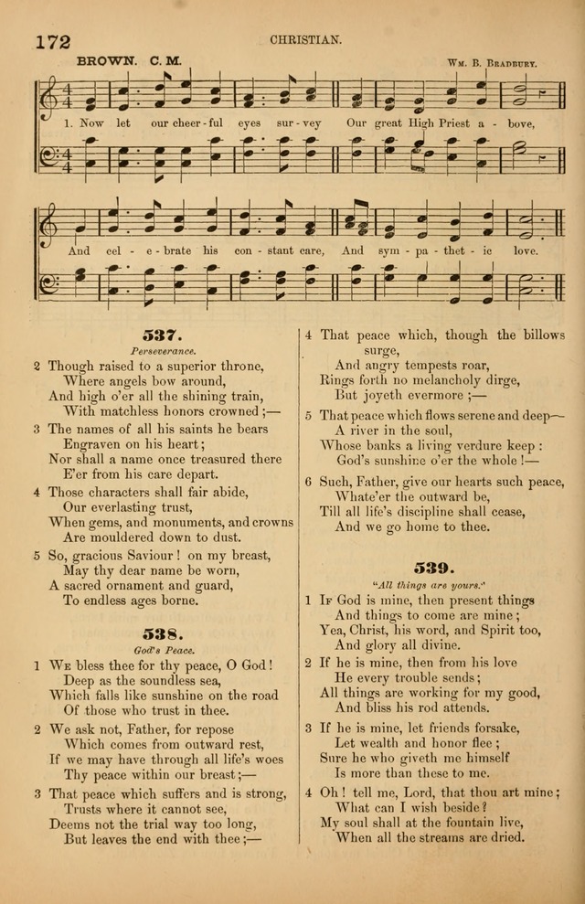 Songs of the Church: or, hymns and tunes for Christian worship page 172