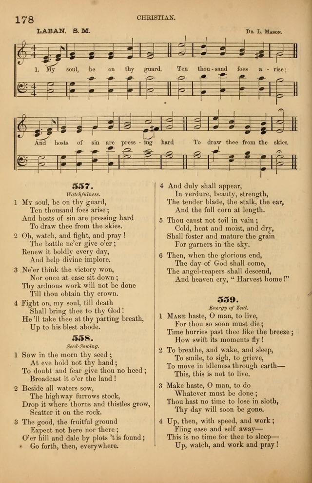 Songs of the Church: or, hymns and tunes for Christian worship page 178