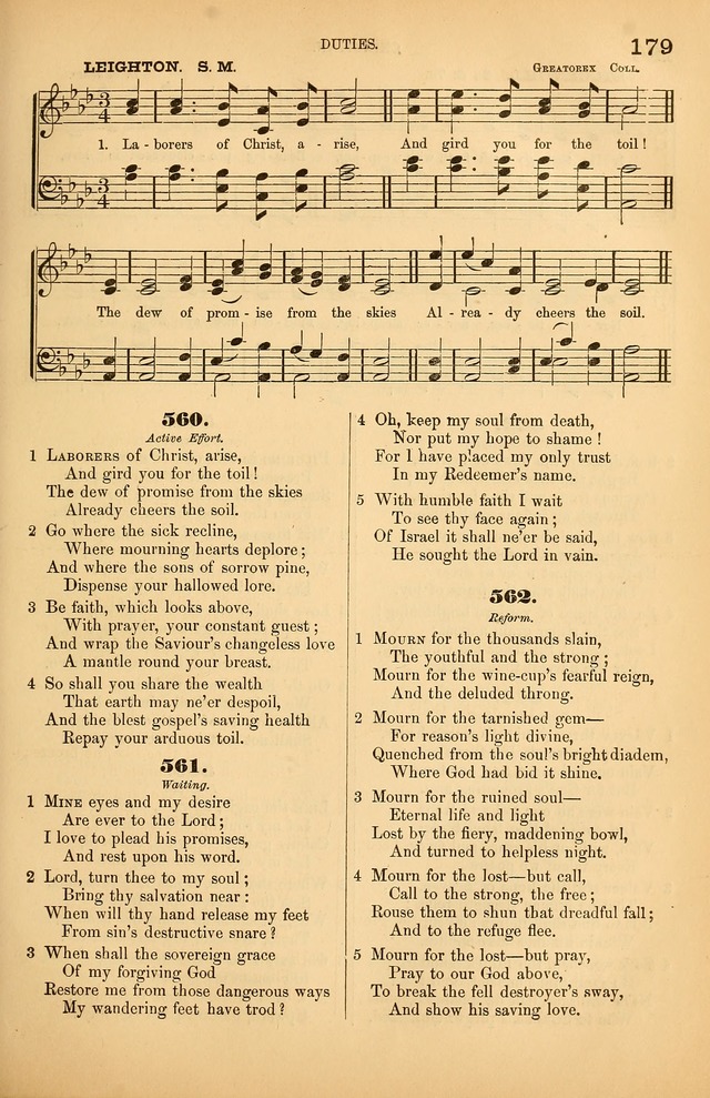 Songs of the Church: or, hymns and tunes for Christian worship page 179