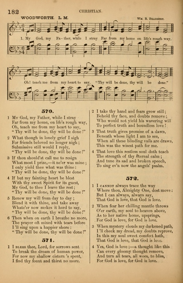 Songs of the Church: or, hymns and tunes for Christian worship page 182
