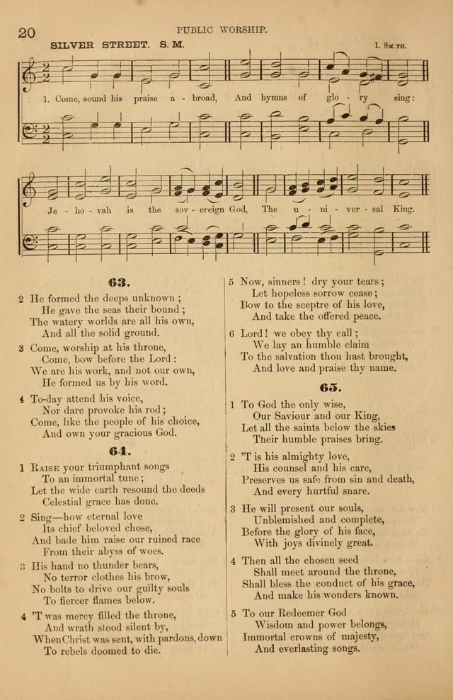 Songs of the Church: or, hymns and tunes for Christian worship page 20