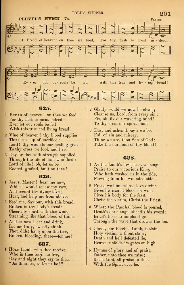 Songs of the Church: or, hymns and tunes for Christian worship page 201