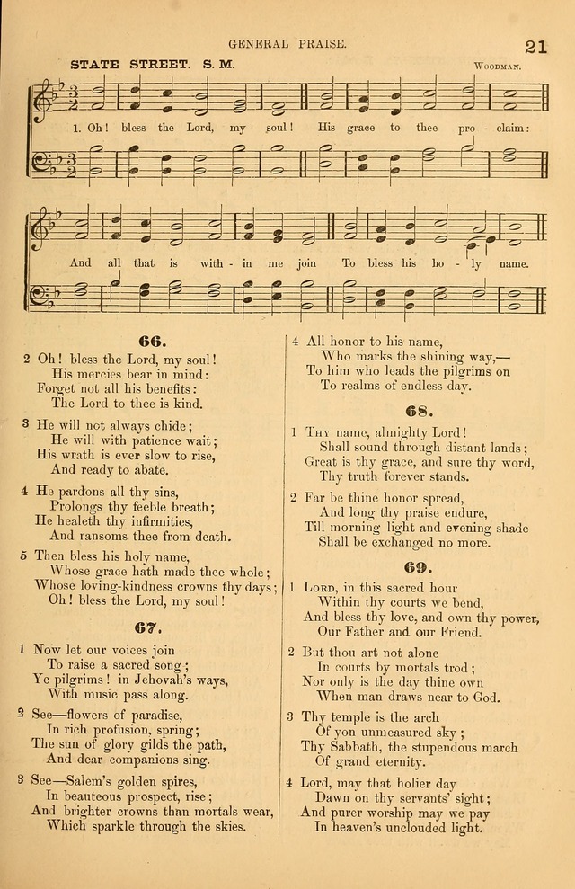 Songs of the Church: or, hymns and tunes for Christian worship page 21