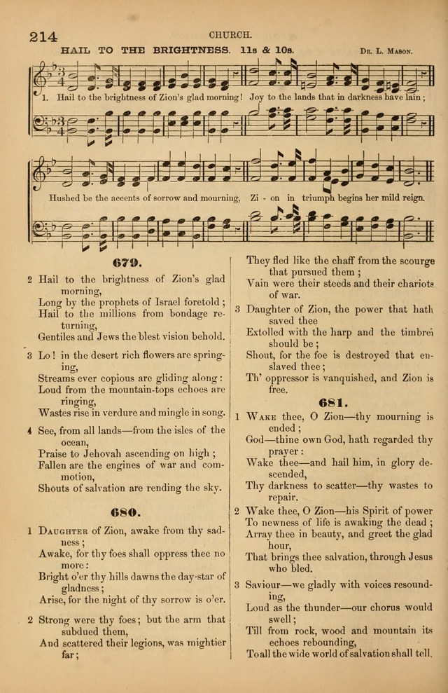 Songs of the Church: or, hymns and tunes for Christian worship page 214