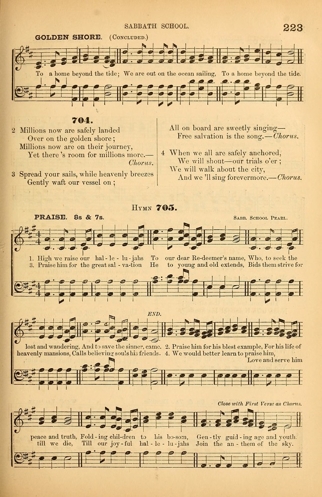 Songs of the Church: or, hymns and tunes for Christian worship page 223