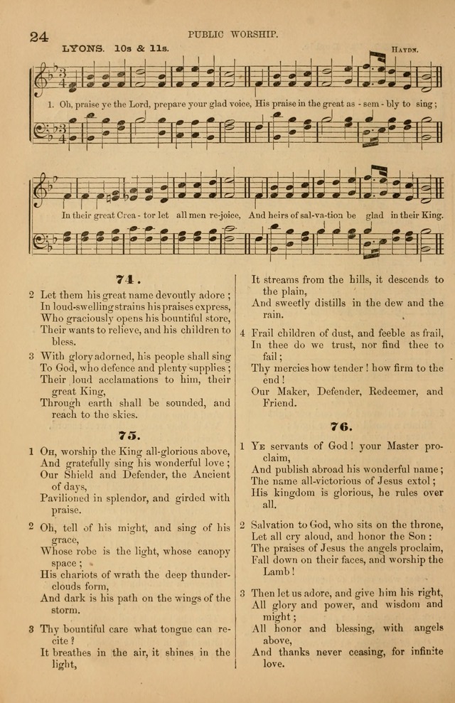 Songs of the Church: or, hymns and tunes for Christian worship page 24