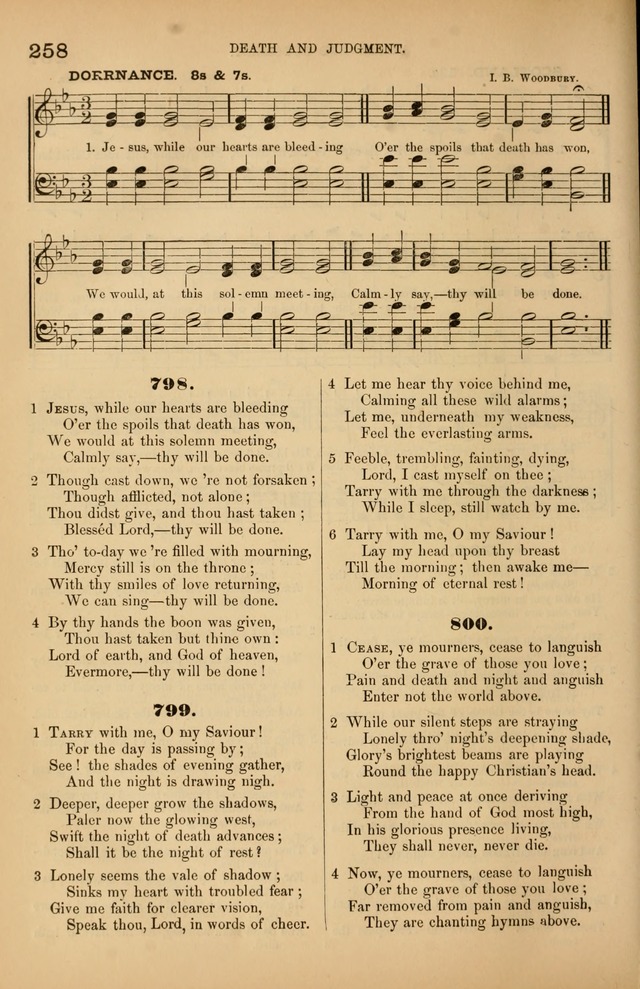 Songs of the Church: or, hymns and tunes for Christian worship page 258