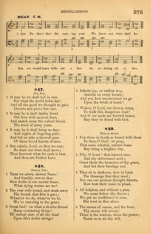 Songs of the Church: or, hymns and tunes for Christian worship page 275