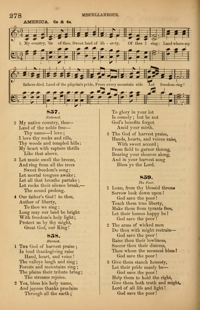 Songs of the Church: or, hymns and tunes for Christian worship page 278