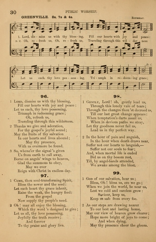 Songs of the Church: or, hymns and tunes for Christian worship page 30