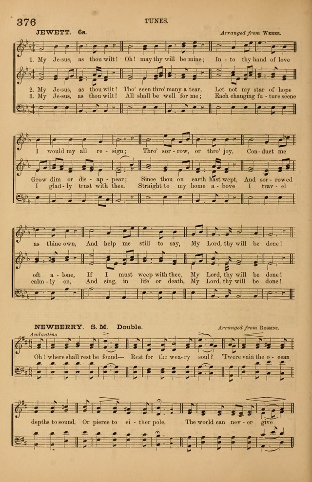 Songs of the Church: or, hymns and tunes for Christian worship page 376