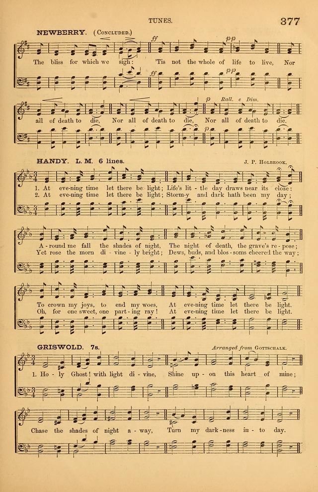 Songs of the Church: or, hymns and tunes for Christian worship page 377