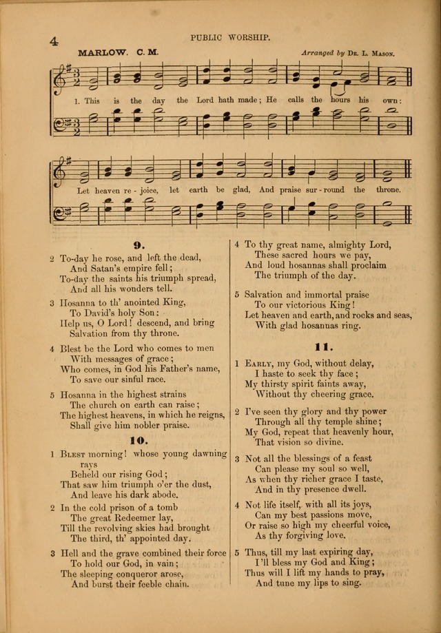Songs of the Church: or, hymns and tunes for Christian worship page 4