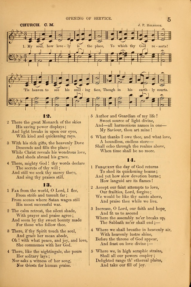 Songs of the Church: or, hymns and tunes for Christian worship page 5