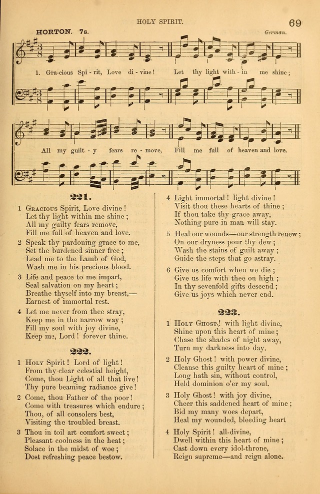 Songs of the Church: or, hymns and tunes for Christian worship page 69