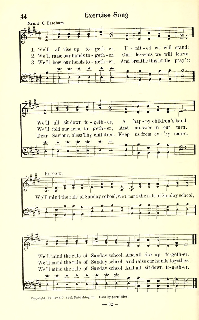 Songs of Cheer for Children page 32