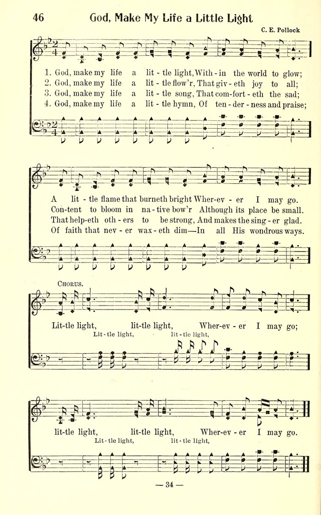 Songs of Cheer for Children page 34