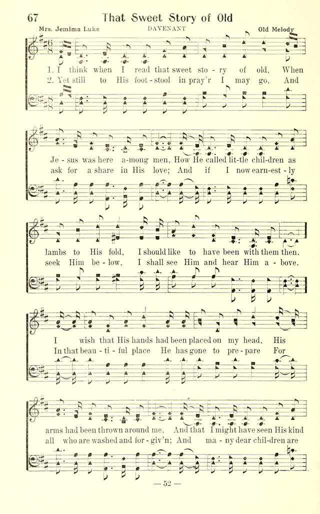 Songs of Cheer for Children page 52