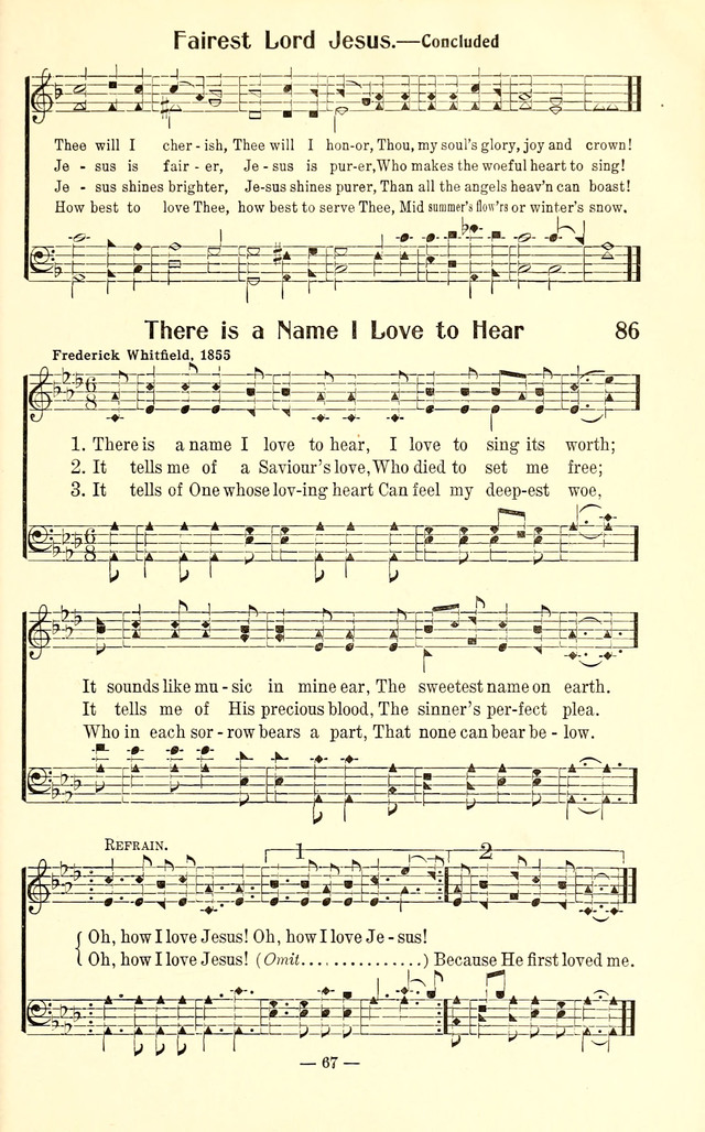Songs of Cheer for Children page 67
