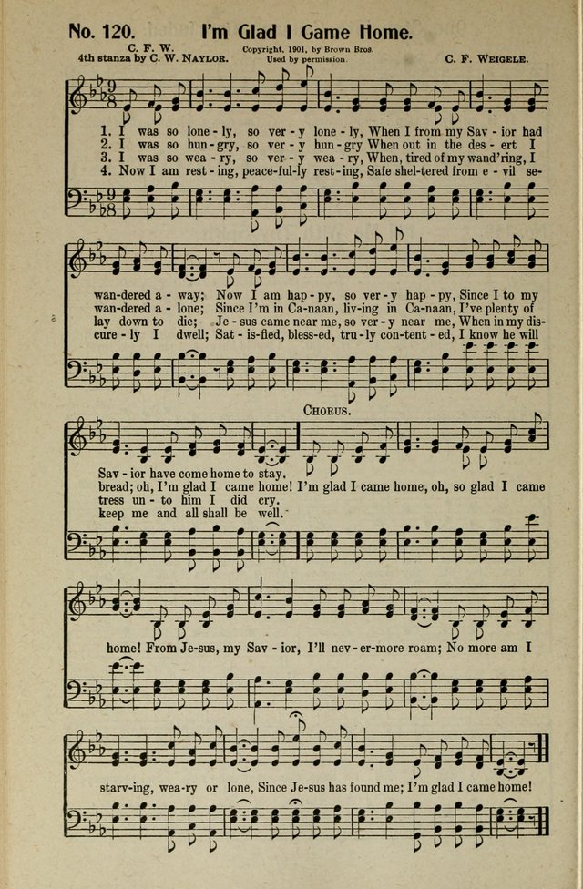 Songs of Grace and Glory: A New and Inspiring Selection of Sacred Songs for Evangelical Use and General Worship page 123