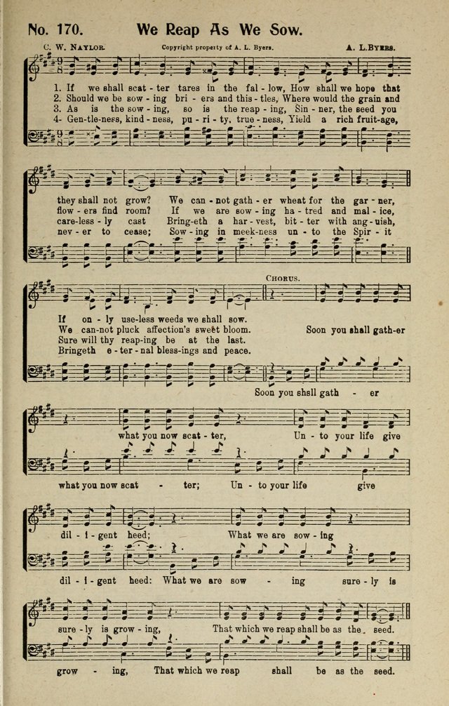 Songs of Grace and Glory: A New and Inspiring Selection of Sacred Songs for Evangelical Use and General Worship page 172