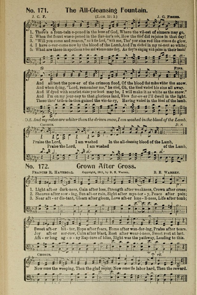 Songs of Grace and Glory: A New and Inspiring Selection of Sacred Songs for Evangelical Use and General Worship page 173