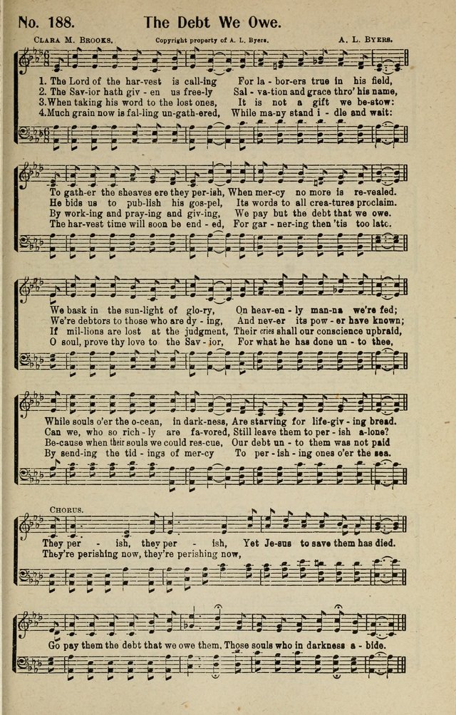Songs of Grace and Glory: A New and Inspiring Selection of Sacred Songs for Evangelical Use and General Worship page 184