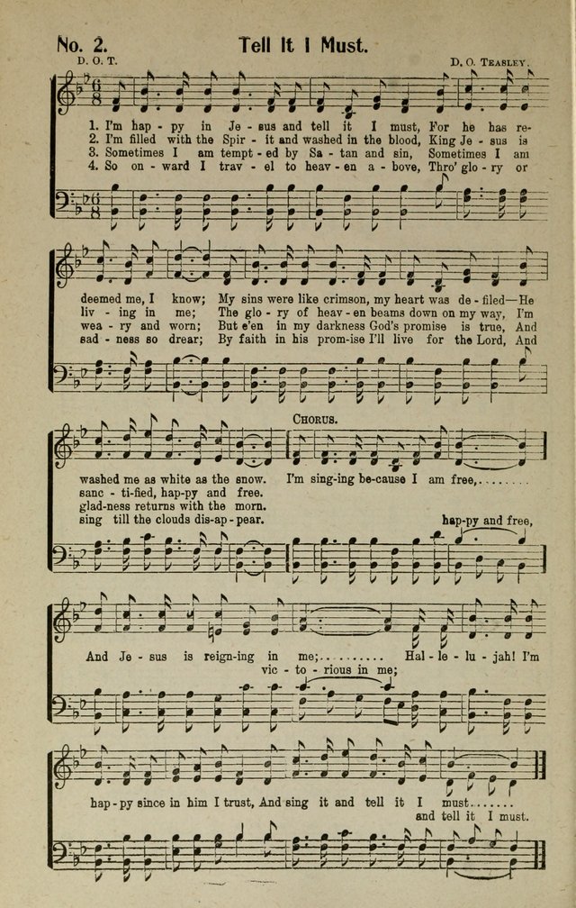 Songs of Grace and Glory: A New and Inspiring Selection of Sacred Songs for Evangelical Use and General Worship page 7