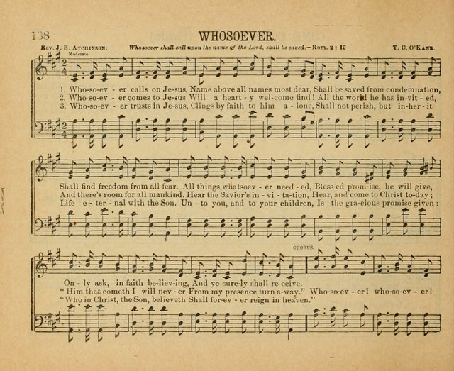 Songs of the Kingdom: a choice collection of songs and hymns for the Sunday school and other social services page 138