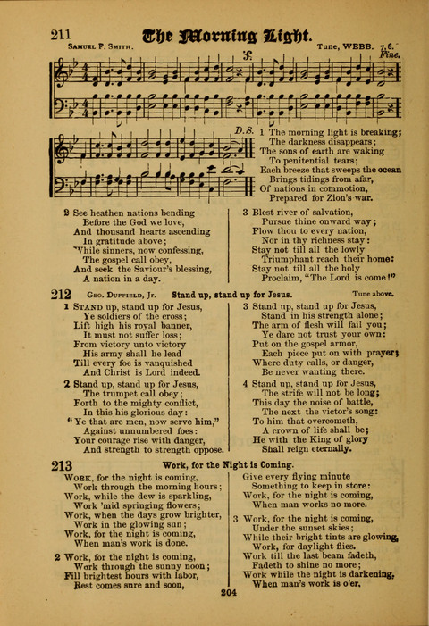 Songs of Love and Praise: for use in meetings & Christian worship & work page 204