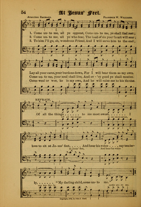 Songs of Love and Praise: for use in meetings & Christian worship & work page 54