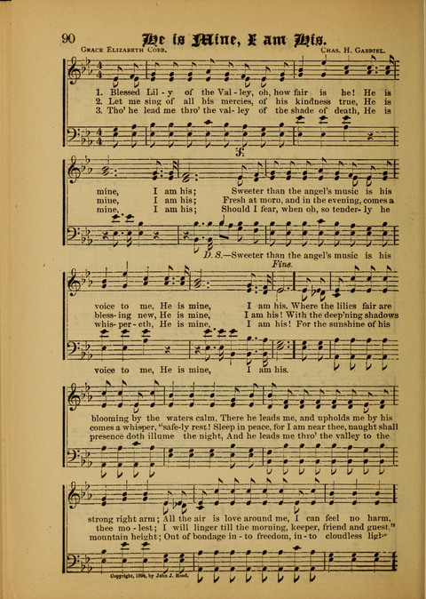 Songs of Love and Praise: for use in meetings & Christian worship & work page 90