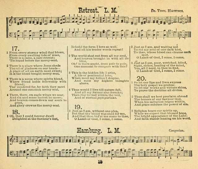 Songs of the Morning: a choice collection of songs and hymns for the Sunday school and other social services page 16
