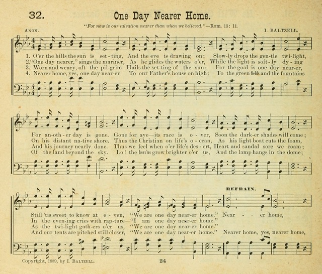 Songs of the Morning: a choice collection of songs and hymns for the Sunday school and other social services page 25