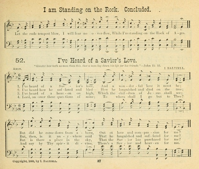 Songs of the Morning: a choice collection of songs and hymns for the Sunday school and other social services page 38