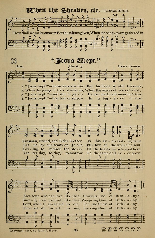 Songs of the New Life: with Songs of Redeeming Love Combined: for use in gospel meetings, etc. page 35