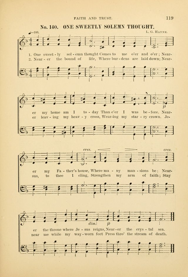 The Spirit of Praise: a collection of music with hymns for use in Sabbath-school services and church meetings page 121