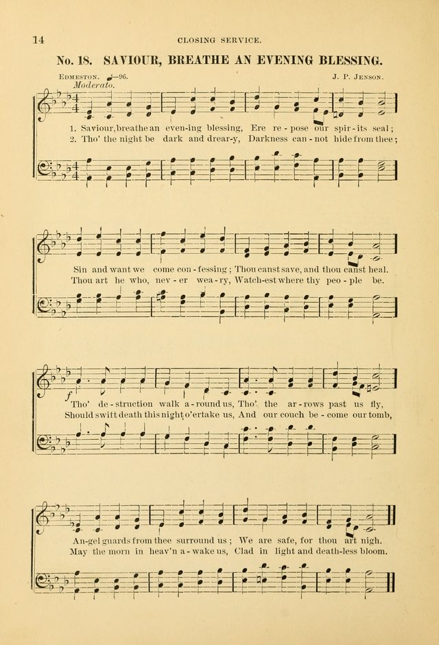 The Spirit of Praise: a collection of music with hymns for use in Sabbath-school services and church meetings page 16