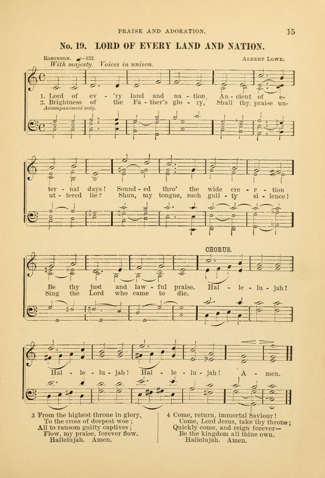 The Spirit of Praise: a collection of music with hymns for use in Sabbath-school services and church meetings page 17