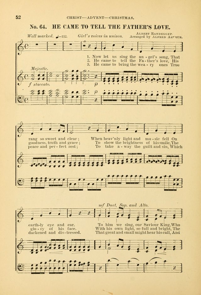 The Spirit of Praise: a collection of music with hymns for use in Sabbath-school services and church meetings page 54
