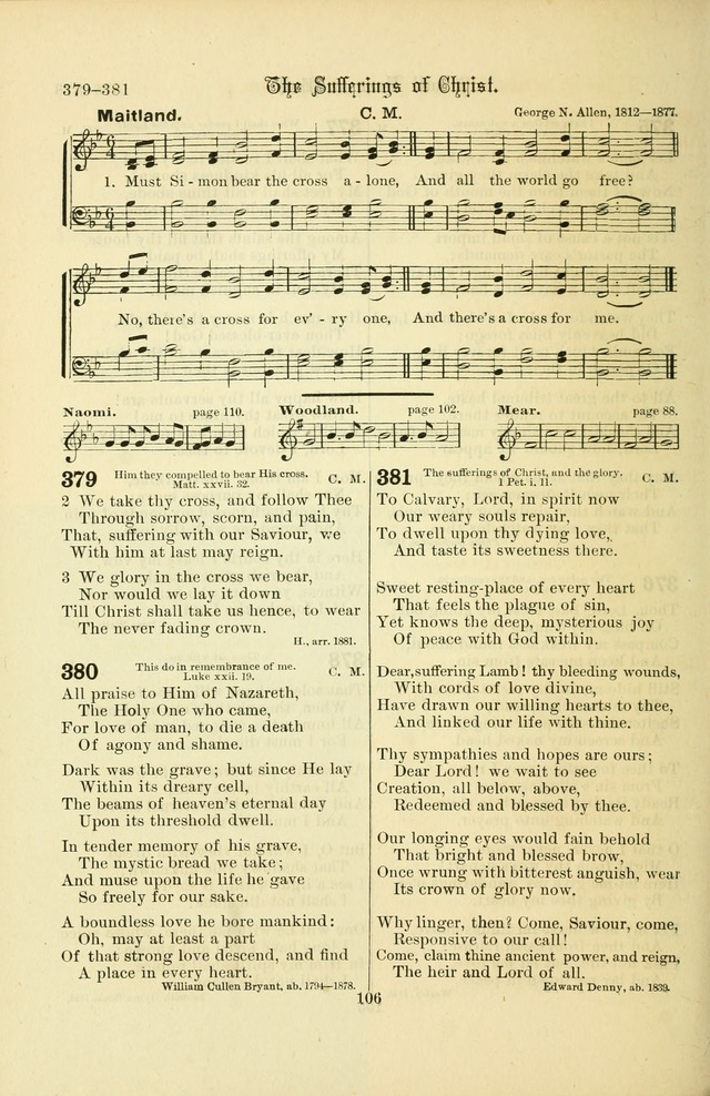 Songs of Pilgrimage: a hymnal for the churches of Christ (2nd ed.) page 106