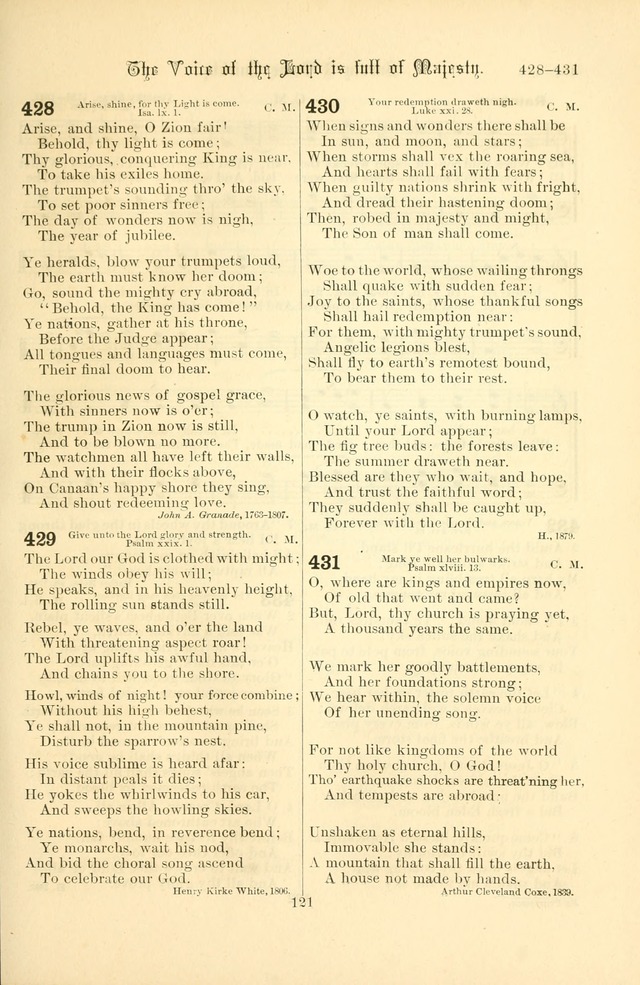 Songs of Pilgrimage: a hymnal for the churches of Christ (2nd ed.) page 121