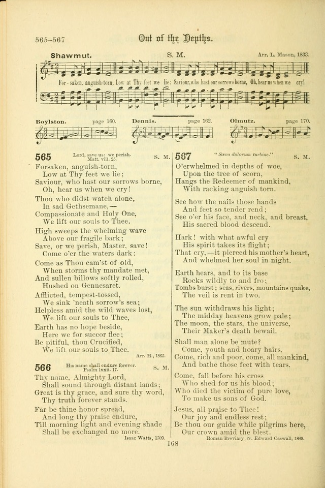 Songs of Pilgrimage: a hymnal for the churches of Christ (2nd ed.) page 168