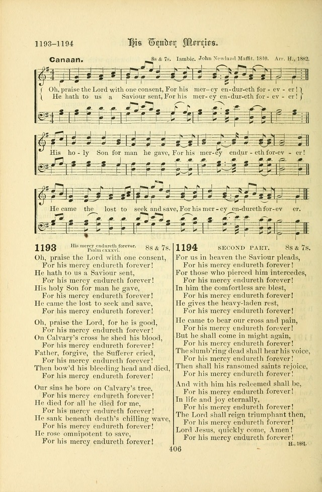 Songs of Pilgrimage: a hymnal for the churches of Christ (2nd ed.) page 406