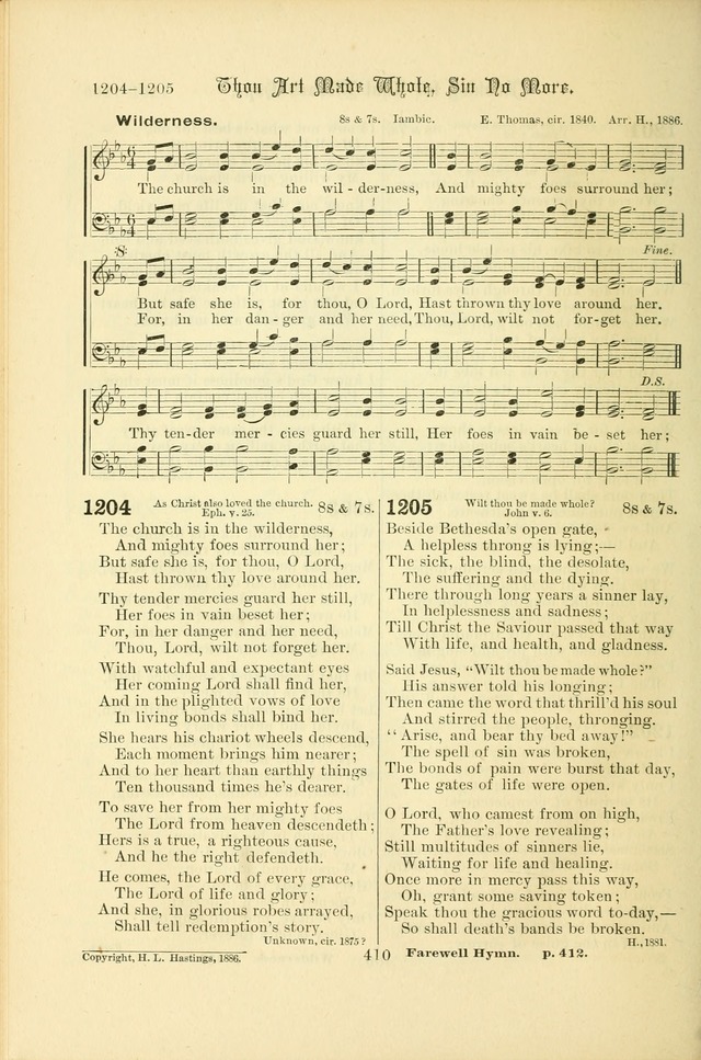 Songs of Pilgrimage: a hymnal for the churches of Christ (2nd ed.) page 410