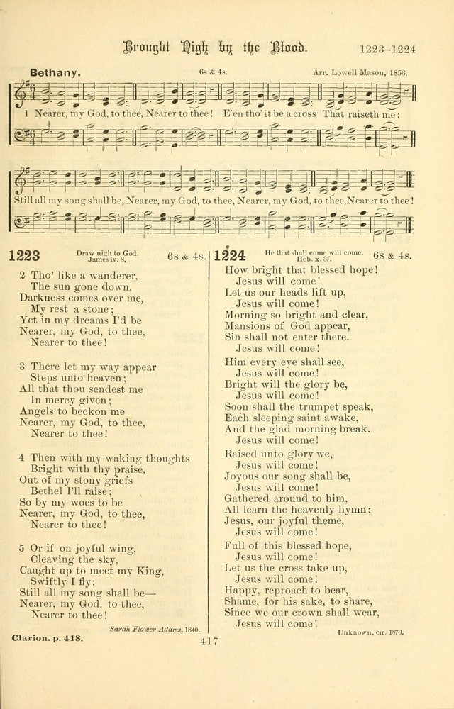 Songs of Pilgrimage: a hymnal for the churches of Christ (2nd ed.) page 417