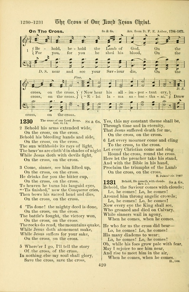 Songs of Pilgrimage: a hymnal for the churches of Christ (2nd ed.) page 420