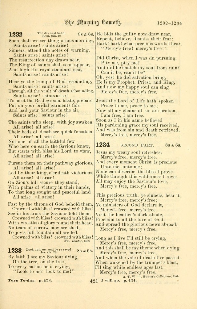 Songs of Pilgrimage: a hymnal for the churches of Christ (2nd ed.) page 421