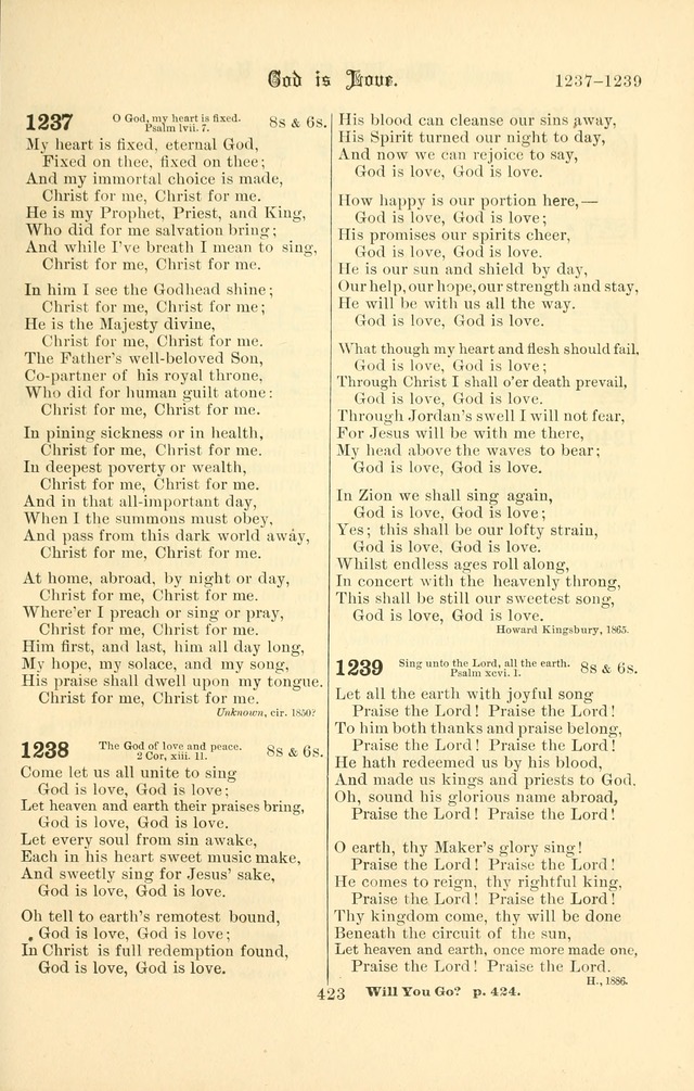 Songs of Pilgrimage: a hymnal for the churches of Christ (2nd ed.) page 423